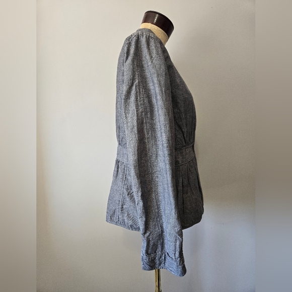 EILEEN FISHER lightweight Denim Blazer Jacket. Size Medium - Picture 5 of 12